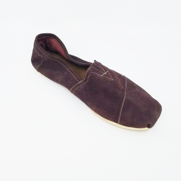 Toms Alpargata Classic Suede Brown Slip On - Picture 5 of 8